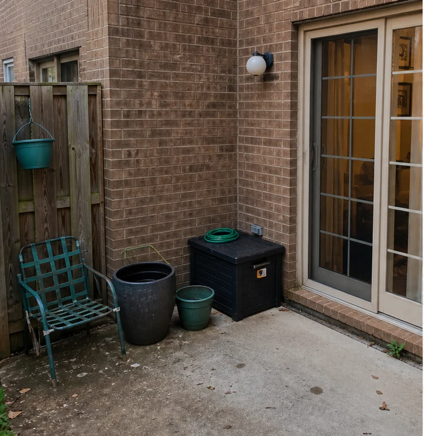 Small Patio Refresh Before